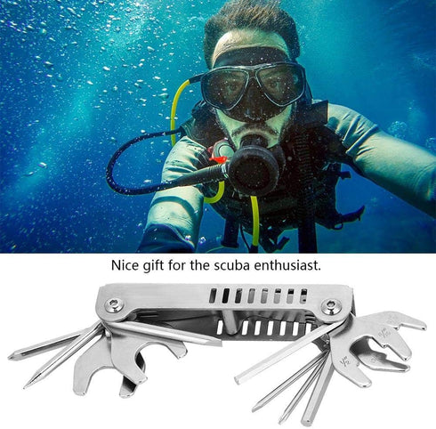Vbestlife 8 in 1 Professional Diver Tool Kit for Repairing & Adjusting Scuba Diving Regulators, Scuba Gear