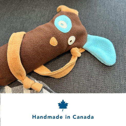 Cate & Levi Dog Toy Water Bottle Cruncher, No Squeaker Quiet, Durable Bottle Cover Dog Toy