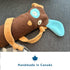 Cate & Levi Dog Toy Water Bottle Cruncher, No Squeaker Quiet, Durable Bottle Cover Dog Toy