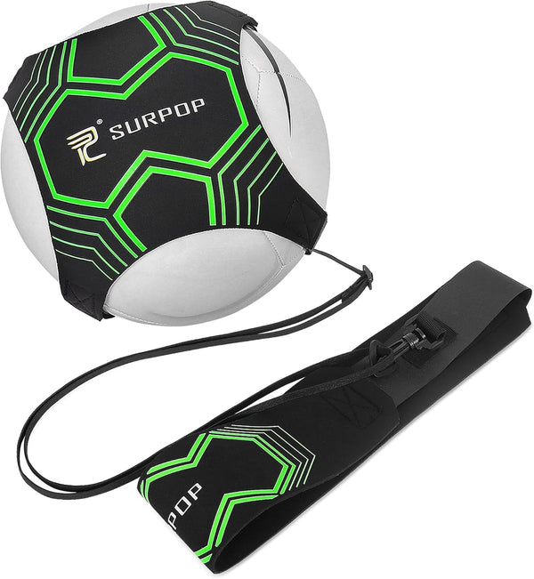 Soccer/Volleyball/Rugby Trainer, Adjustable Waist Belt for Kids Adults, Football Kick Throw Solo Practice Aid