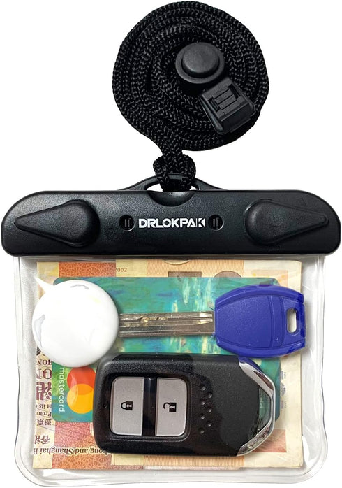 Submersible Waterproof Wallet Surf Dry Car Key FOB Case Bag, 2 Pack Waterproof Pouch Holder for Key Credit Door Ship