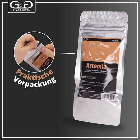 30g GlasGarten Artemia Shrimp Snacks Tabs