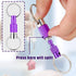 Funrous 10 Packs Detachable Keychain, Quick Release Pull Apart Key Ring with 2 Split Rings for Bag Purse