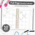 Fitness Journal Workout Planner, A5 (6.4" x 8.3") Undated Journal for Men & Women to Track Progress and Achieve Goals