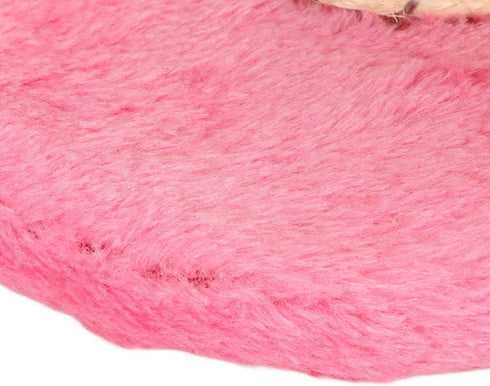 Cat Scratching Post Interactive Soft Plush Sisal Rope Cat Tree for Indoor Cats and Kittens (Pink)