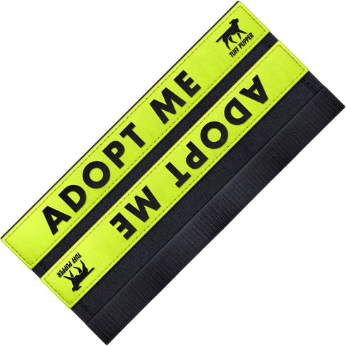 Tuff Pupper Waterproof Leash Sleeve, Fits 1 Inch Wide Leash, Durable Neoprene & Silicone, 2 Pack, Adopt Me