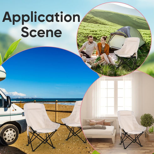 36x33 inch GORGECRAFT Camping Chair Replacement Fabric Oxford Cloth High Back Camping Chair Cover Floral White