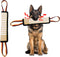 ASOCEA Dog Tug Toy, Tough Jute Pillow Pull Toy for Medium to Large Dogs, Interactive Squeaky Tug of War Training Toy