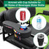No Drilling Golf Cart Armrest with Cup Holder, Phone Bag, Fits 1" Side Square Tube for EZGO Club Car