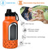 AGH Dog Water Bottle - 32oz Portable Bottle with Detachable Bowl, Stainless Steel for Travel, Orange