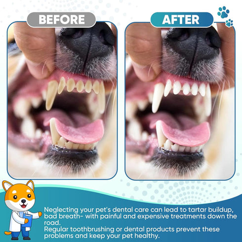 30 Navona PCS Dog Toothbrushes, Double Headed Anti Slip Dog Tooth Brushing Kits, Cat Toothbrush, Pet Toothbrush