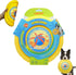 LaRoo 24cm Dog Flying Disc, Bite Resistant Floating Interactive Chew Toy for Medium Large Dogs