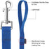 AMAGOOD 6 FT Puppy/Dog Leashes, Strong Traditional Style with Easy Collar Hook (Blue, 5/8" x 6 Feet)