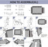 pettycare Elevated Outdoor Dog Bed, Heavy Duty Waterproof Cooling Bed for Large Dogs XL, Non Slip, 49 Inches, Grey