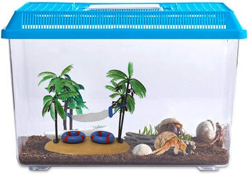 Hammock, 5 Inches Needzo Hermit Crab Climbing Tank Accessory, Food and Water Dish Included