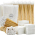 Gun Cleaning Supplies - Patches and Swabs, 6" Long Cotton Swabs, Lint Free Cloth for Most Caliber Firearms