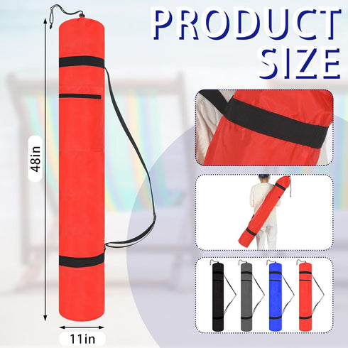Huhumy 4 48 11'' 420d Pcs x Oxford Large Folding Camp Chair Replacement Bag with Adjustable Shoulder Strap for Outdoor