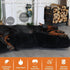 42 Inch Black Dog Crate Bed for Large Dogs, Washable Crate Mats for Dog Cages Up to 90 lbs, Pet Bed Crate Pillows, Tire