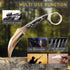Tactical Karambit Knife with Sheath, Micarta Handle, Fixed 440C Steel Blade for Camping & Survival EDC