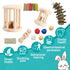 QWR 23 Chinchillas, PCS Natural Wooden Rabbit Toys,Safe Bunny Chew Toys for Teeth,Grass Timothy Sticks,Sweet