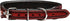 Western Leather Pet Floral Tooled Dog Collar Heavy Duty Adjustable Padded with Beaded Buckstitch (Medium - L - 19.5")