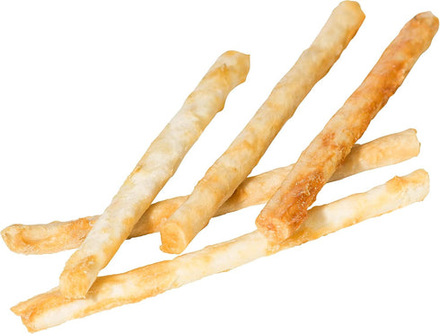 Fieldcrest Farms Nothing to Hide Natural Rawhide Alternative Twist Stix for Dogs - 3 Pack (30 Sticks)