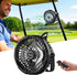 Roykaw Golf Cart Fan 10400 mAh Rechargeable Battery Powered, 24 Hrs Work