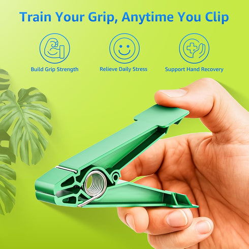 Set 5 FitBeast Finger Exerciser Resistance Clips for Hand Therapy, Grip Strength & Dexterity Ideal Finger Strengthener