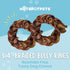hotspot pets Braided Bully Stick Rings for Dogs - Premium All Natural Long Twisted Beef Pizzle Chew Treats