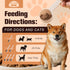 Immune 2 Pack Mushroom Supplement with Probiotics for Dogs & Cats, Turkey Tail Mushroom for Pets - Mushroom Powder