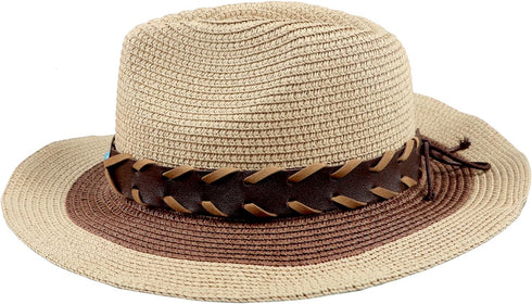 Straw Sun Hat, Spring Summer Leisure Beach Travel Woven Outdoor Fishing UV Protection