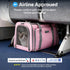 15 lbs, Cozy Expandable Cat Carrier, Airline Approved Soft Sided Pet Carrier for Cats & Small Dogs Up to with Locking