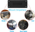 Nswern 37.5LBS Magnetic Gun Mount & Holster for Truck Hidden Rack Cabinet Rubberized, Concealed Gun Magnet Tough