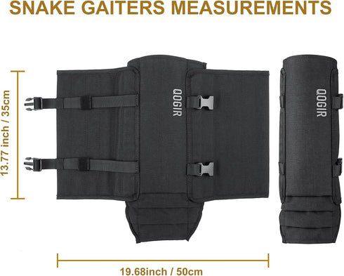 Leg Gaiters, Adjustable Waterproof Snow Boot Gaiters for Hiking, Walking, Skiing