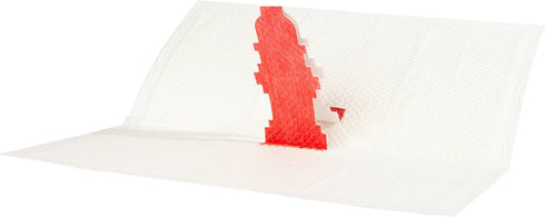 Rocky and Maggie's Pop-Up Pee Pad, Pack of 50, Hydrant Target for Male Puppies and Dogs, No Need for Holders or Trays