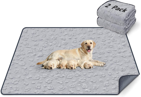 LOOBANI Washable Pee Pads for Dogs 36"x48", 2 Packs Extra Large Whelping