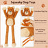 Large Tough Squeaky Dog Toys, Interactive Tug-Pull Plush Chew Toys for Small, Medium, and Large Dogs
