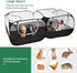 Jhua Pet Playpen for Small Animals, Portable Chicken Run with Detachable Bottom and Cover, Foldable Chicken Coop Indoor