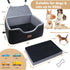 Foam,2 2 Persure Dog Car Seat for Large Medium Size Puppy Dog,Soft Fabric Dogs Bed Filling Memory Clip-On Safety Leashs