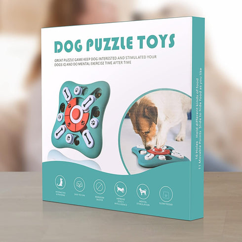 Dog Puzzle Toys - Treat Dispensing Enrichment Toys for IQ Training and Brain Stimulation for Dogs