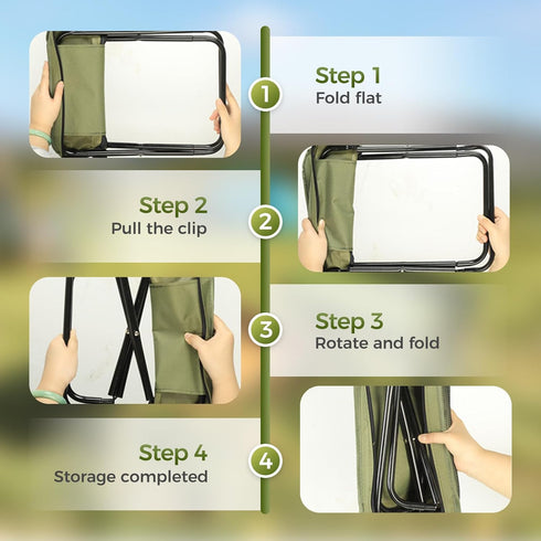 2025 hoehew Portable Stool for Mountaineering and Hiking, New Lightweight Foldable Stool with Carrying Bag, Outdoor