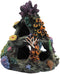 PINVNBY Coral Aquarium Decoration, Fish Tank Resin Rock Mountain Cave Ornaments for Betta Fish House.