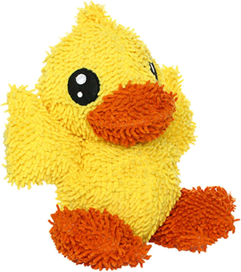 MIGHTY Microfiber Ball Duck – Made with Squeaker Balls, Minimal Stuffing, Strong & Tough, Interactive Play Dog Toy
