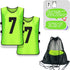 Scrimmage (12 Pack) Training Vest Team Sports Pinnies Jerseys for Adult Youth Soccer Bibs Numbered Practice Jerseys