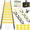 BORNEW Agility Speed Training Equipment Set, Football Practise Set with 20ft Agility
