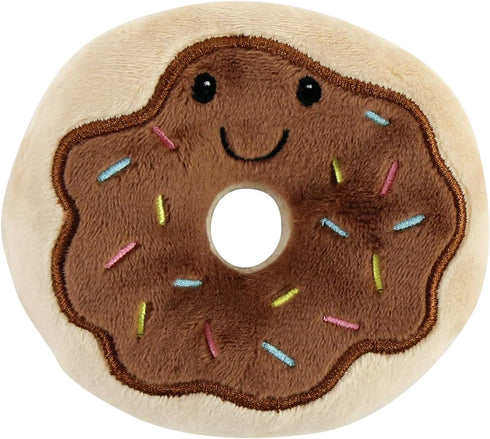 Luvable Friends Plush Dog Toy, Unisex Baby Squeaky Toy with Rope