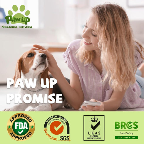 4.2 oz PAWUP Freeze Dried Chicken Necks Dog Treats, Single Ingredient Chicken Neck Chews, High Protein Treats
