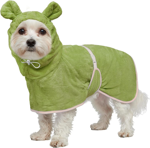 Dog Bathrobe Super Absorbent Towel Robe - Microfiber Bath Towels Fast Drying