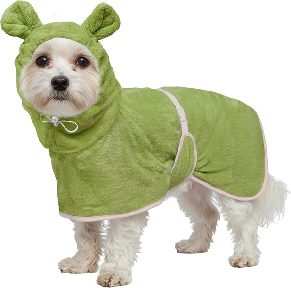 Dog Bathrobe Super Absorbent Towel Robe - Microfiber Bath Towels Fast Drying