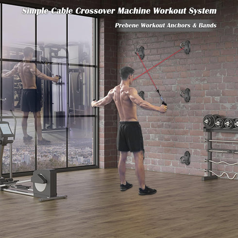 Wall Mount Workout Anchors for Resistance Bands, Home Gym Exercise Anchors